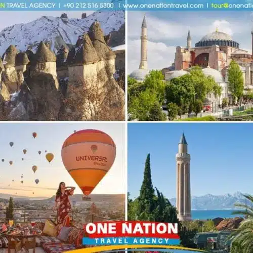 Istanbul, Cappadocia, Antalya 10-day tour highlighting Turkey's iconic landmarks