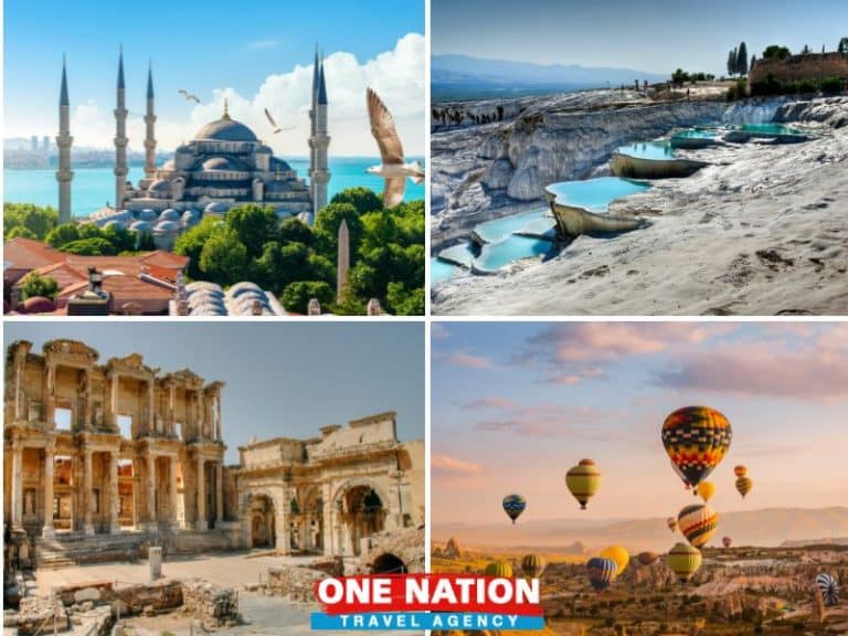 Explore Turkey with a 9-day tour covering Istanbul, Pamukkale, Ephesus, and Cappadocia's highlights.