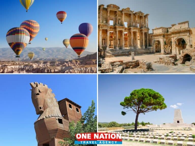 4-day guided tour from Istanbul featuring Cappadocia, Ephesus, Troy, and Gallipoli, including transportation, accommodation, and sightseeing.