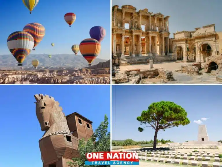 4-day guided tour from Istanbul featuring Cappadocia, Ephesus, Troy, and Gallipoli, including transportation, accommodation, and sightseeing.