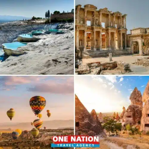 7-day guided tour from Istanbul featuring visits to Pamukkale, Ephesus, and Cappadocia, highlighting historical sites and natural landscapes.