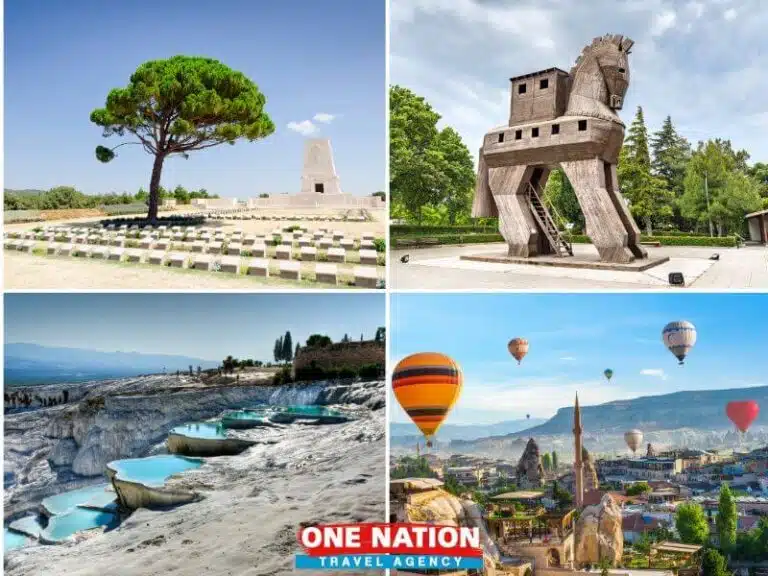 7-day Turkey tour covering Gallipoli, Troy, Pergamon, Pamukkale, Ephesus, and Cappadocia with guided sightseeing and transport.